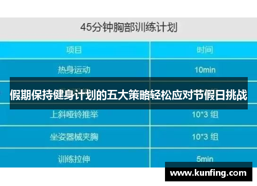 假期保持健身计划的五大策略轻松应对节假日挑战